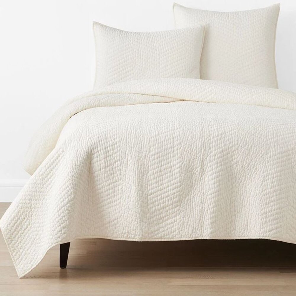 Voile Quilt - Ivory, Full/Queen